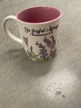 Spectrum Designz Be Joyful Always religious Thessalonians 21oz mug -Brand new!